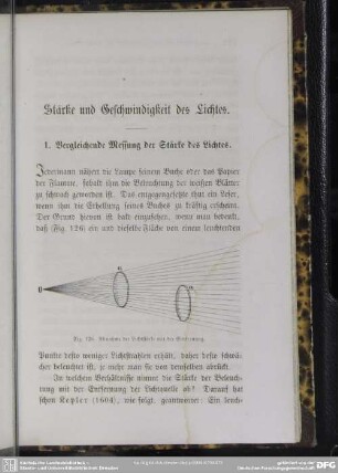Stärke und Geschwindigkeit des Lichtes