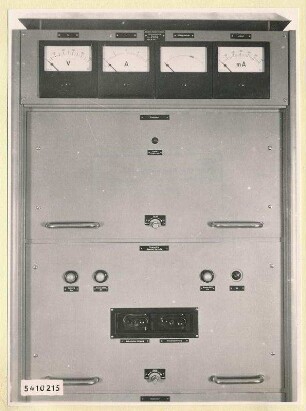 10-kW-FernsehsenderNr. 507, Schrank B5 oben, Frontseite geschlossen, Foto 1954