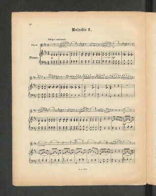 Melodie 6. [Piano.]
