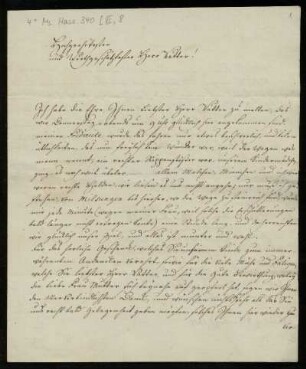 Brief von Wilhelm Boettner an Wilhelm Wille