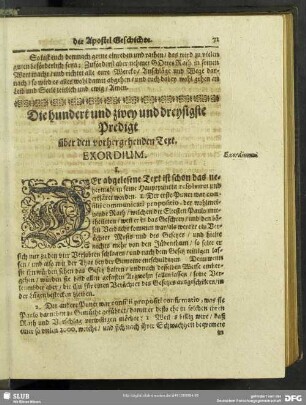 Die hundert und zwey und dreysigste Predigt
