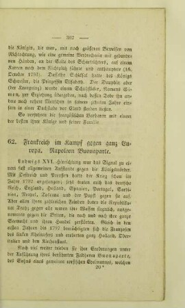 62. Frankreich im Kampf gegen ganz Europa. Napoleon Buonaparte