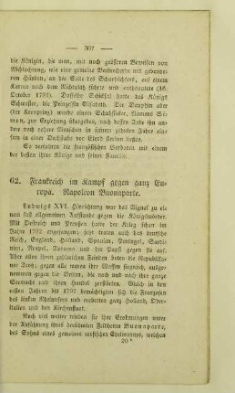 62. Frankreich im Kampf gegen ganz Europa. Napoleon Buonaparte