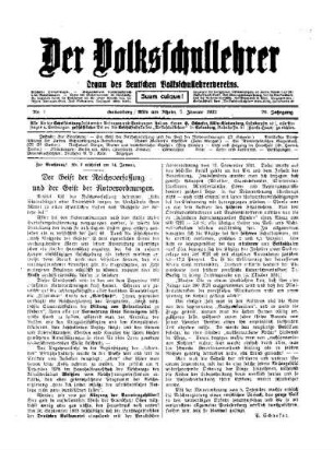 Der Geist der Reichsverfassung und der Geist der Notverordnungen