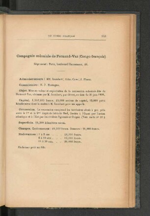 Compagnie coloniale de Fernand-Vaz (Congo francais).