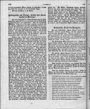 Dramatische Poesie der Franzosen.