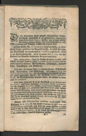 Die im Fränkischen Creiß gelegene ...