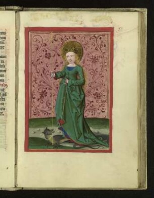 Miniatur: hl. Margarethe