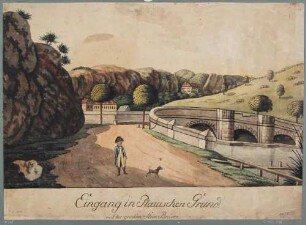 Der Eingang in den Plauenschen Grund mit der Hegereiterbrücke