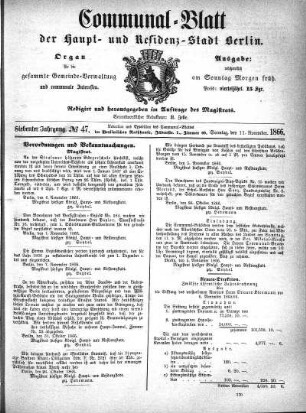 1866,47: No. 47, 11. November 1866