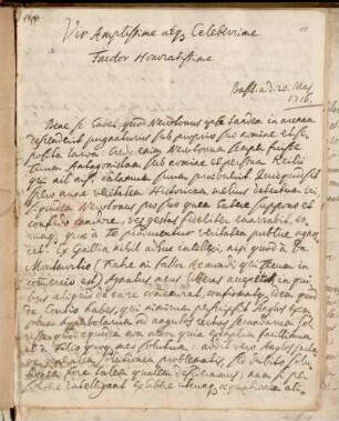 Nr. 7: Brief von Johann Bernoulli an Gottfried Wilhelm Leibniz, Basel, 20.5.1716