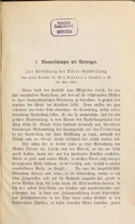 Berichte des Freien Deutschen Hochstiftes zu Frankfurt am Main. 6, 6. 1890