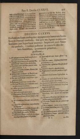 Decisio CLXXVI.