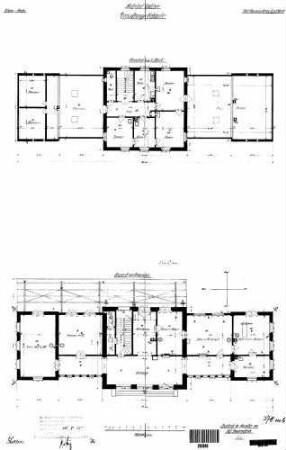 Bad Waldsee: Empfangsgebäude Grundrisse EG,1.OG