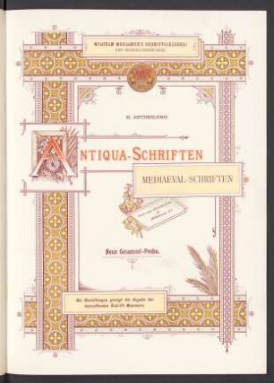 II. Abtheilung. Antiqua-Schriften