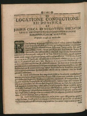 De Locatione Conductione Rei Dominicae Et Iuribus Circa Id Negotium Speciatim ...