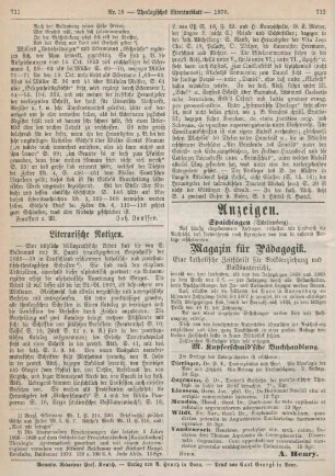 711-712 Literarische Notizen