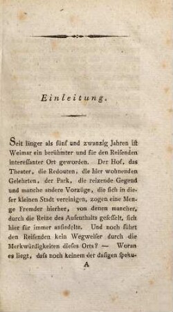 Historisch-statistische Nachrichten von der berühmten Residenzstadt Weimar