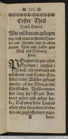 Erster Theil [von Ubungen der Andacht]