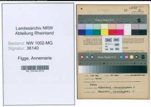 Entnazifizierung Annemarie Figge , geb. 19.06.1919 (Zimmermaedchen)
