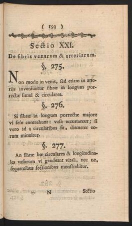 Sectio XXI. De fibris venarum & arteriarum.