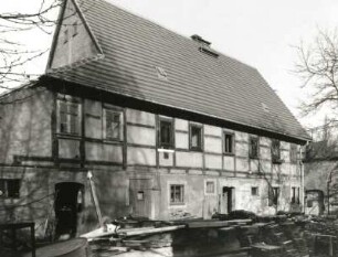 Dresden-Strehlen, Altstrehlen 10. Wohnstallhaus (1814). Hofansicht