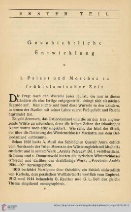 Erster Teil Geschichtliche Entwicklung