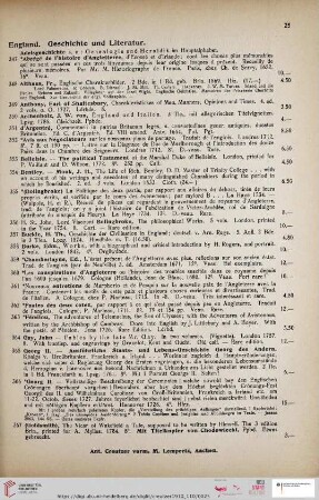 England. Geschichte und Literatur (Nr. 347 - 391)