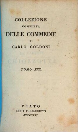 Collezione completa delle commedie di Carlo Goldoni, 30