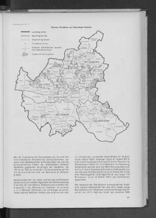 Schaubild 1: Bezirke, Stadtteile und Statistische Gebiete