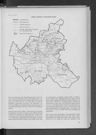 Schaubild 1: Bezirke, Stadtteile und Statistische Gebiete