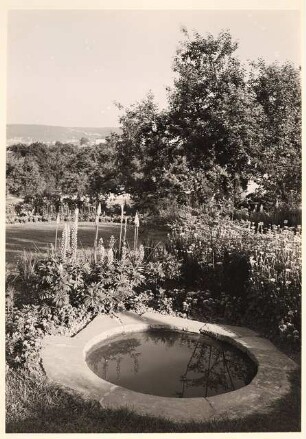 Reichsgartenschau 1939 auf dem Killesberg, Stuttgart: Rundes Wasserbecken