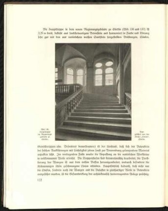 Abb. 136. Haupttreppe im Regierungsgebäude zu Stettin. Ausgeführt von der Firma "Comet", Stettin.