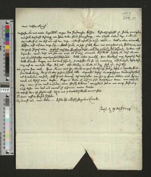 Brief an Philipp Erasmus Reich