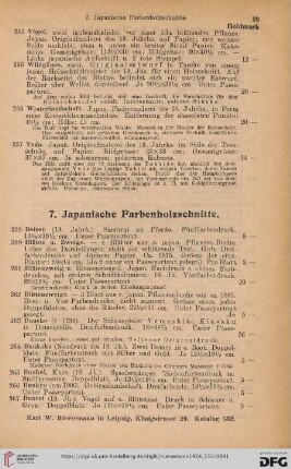 7. Japanische Farbenholzschnitte (Nr. 258-562)