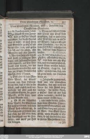 Vom lebendigen Glauben, und 3. Artickeln des Christlichen Glaubens.