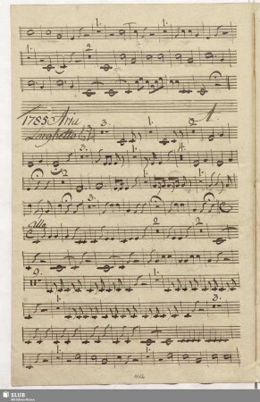 1785. Aria: Mirate il mio sembiante / Fabrizi, V.