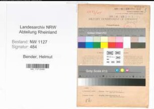 Entnazifizierung Helmut Bender , geb. 28.09.1912 (Verwaltungsinspektor)