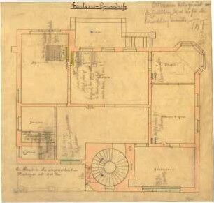 Fischer, Theodor; Würzburg; Haus Dr. Seifert - Grundriss EG