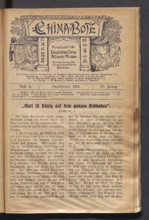 Heft 9. September 1915