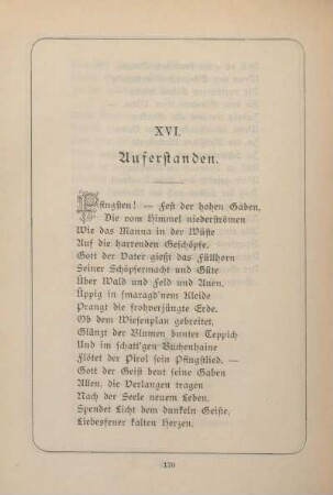 XVI. Auferstanden.