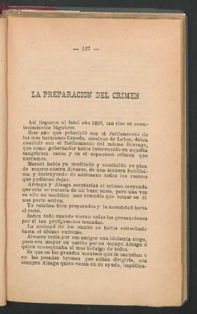 La preparación del crimen