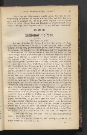 Missionsrundschau. Indien I