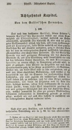 Achtzehntes Kapitel. von dem Galilei'schen Fernrohre.