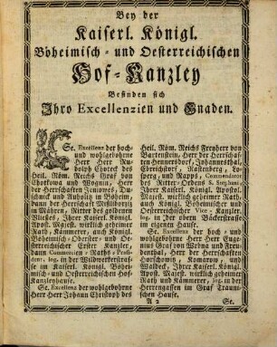 Kaiserlich-Königlicher Hof- und Landes-Stellen-Schematismus : pro anno .., 1766