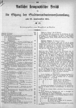 No. 28, 28. September 1911