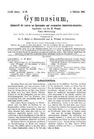 Aufsatzfabriken : I.