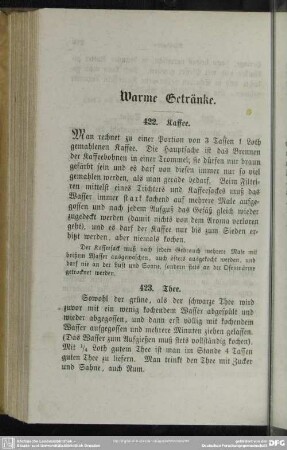 Warme Getränke