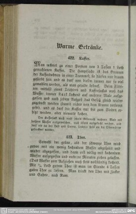 Warme Getränke