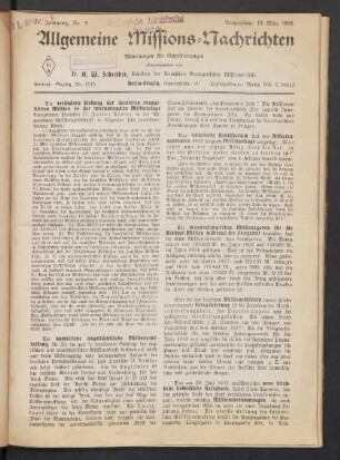 No. 3. 12. März 1918
